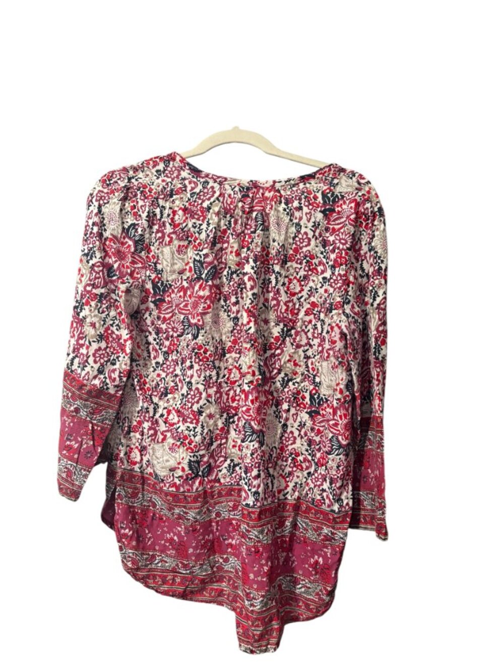 Lucky Brand Floral Peasant Blouse - Picture 3 of 8